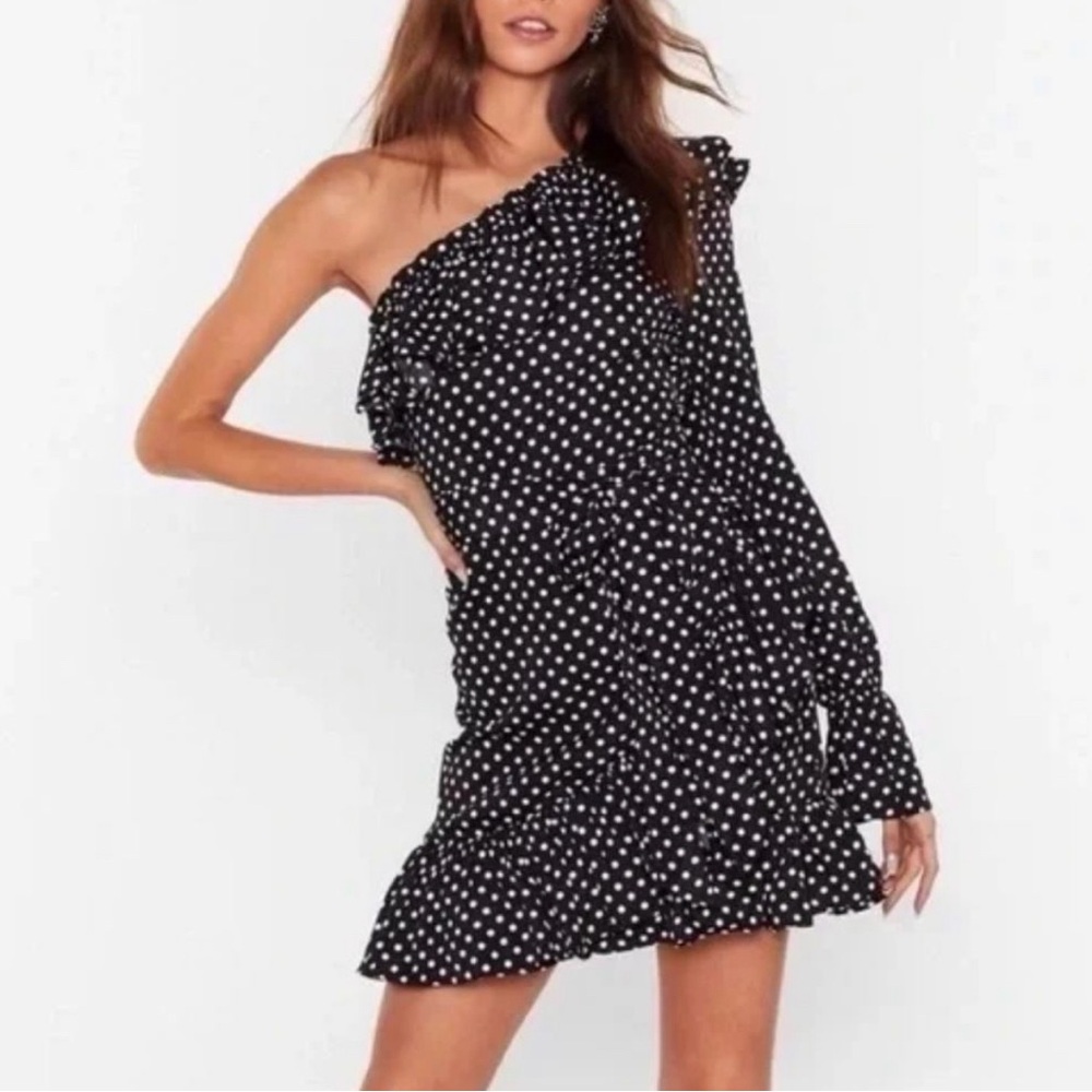 NASTY GAL - one shoulder mini dress